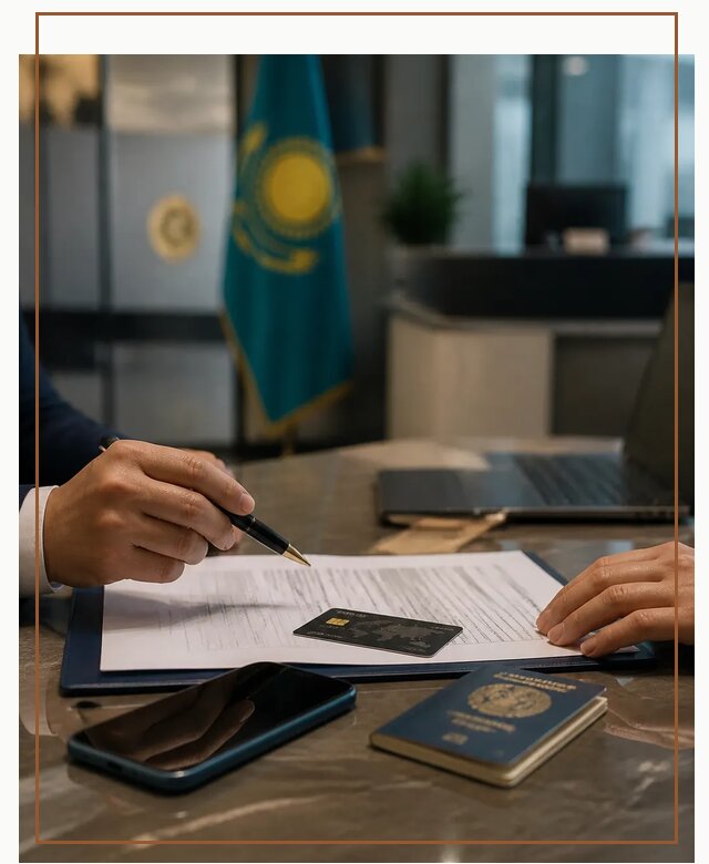 Открытие счета и банковской карты в Казахстане в Сарапуле